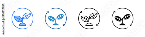 Renewable Multiple Style Icon Set 