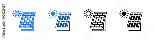 Solar Multiple Style Icon Set 