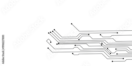 Set of three futuristic hud elements, digital interface panels with glowing cyan accents on a dark blue background with vector illustration