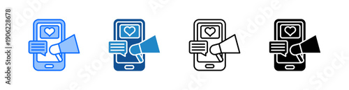 Marketing Multiple Style Icon Set 