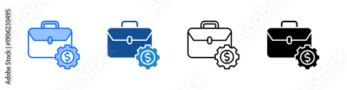 Business Management Multiple Style Icon Set 