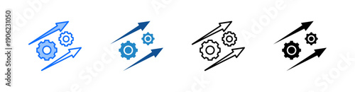 Action Multiple Style Icon Set 