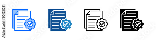 Execute Multiple Style Icon Set 