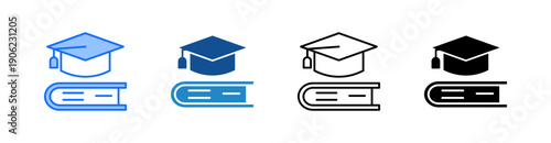 Education Multiple Style Icon Set 
