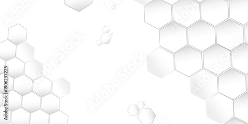 Geometric abstract background with simple hexagonal elements.