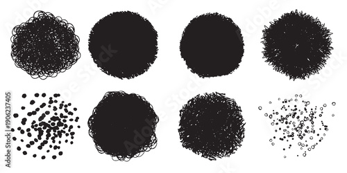vector collection of black paint ink strokes splatter brush