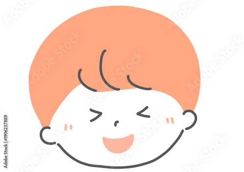 喜ぶ子供　男の子　イラスト
