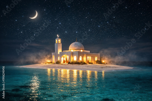 mosque on the island