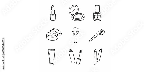 WeHand drawn medical icon set for web design or health apps.  vector epsb