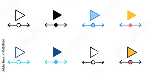 Scrub icons set multiple style collection. Editable stroke 
