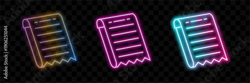 Neon Tickets Collection, Vibrant Event Access, Concert Entry Passes