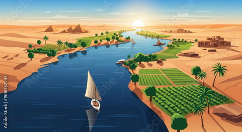 Businessman standing between environmental sustainability and financial growth icons representing eco friendly business practices and green economy concepts