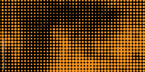 Vibrant Orange Halftone Dot Pattern Background for Design, Abstract Art, Creative Stock Projects