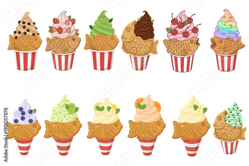 Taiyaki With Ice Cream