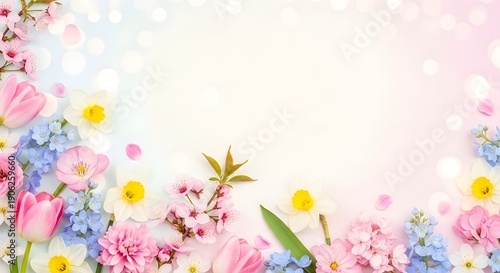 Wallpaper Mural Floral arrangement with copy space Torontodigital.ca