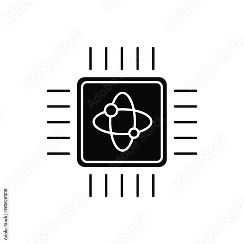 computing concept line icon. Simple element illustration. computing concept outline symbol design.
