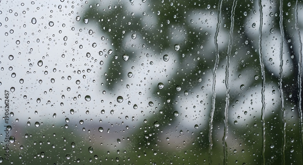 custom made wallpaper toronto digitalRaindrops on glass blurred background