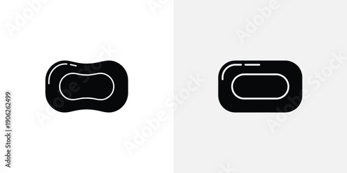 Black and white soap bars bathroom