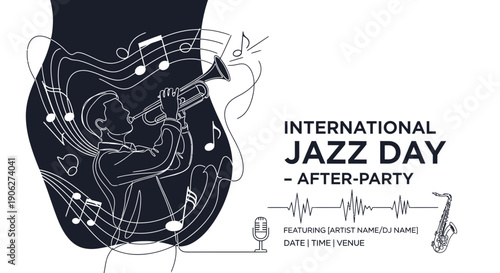 Guitar with Musical Notes and Symbols.