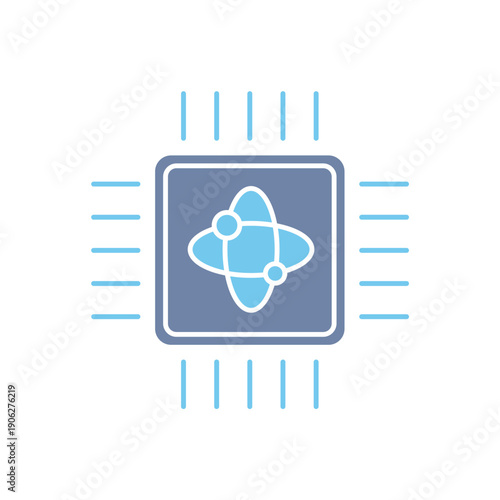 computing concept line icon. Simple element illustration. computing concept outline symbol design.
