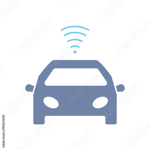 autonomous car concept line icon. Simple element illustration. autonomous car concept outline symbol design.