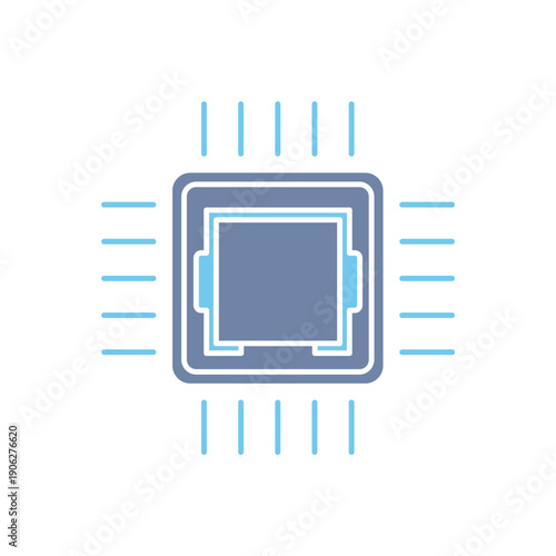 cpu concept line icon. Simple element illustration. cpu concept outline symbol design.