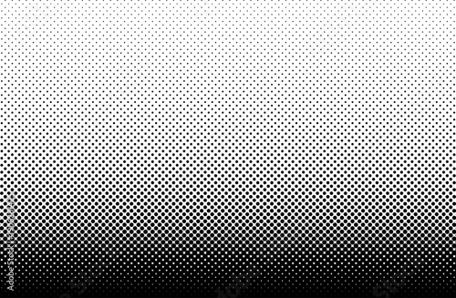 モノクロのハーフトーンドットグラデーション背景