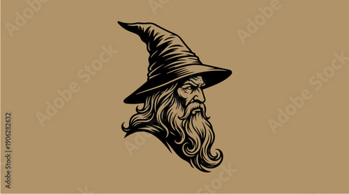 Mystical Wizards Portrait - A Detailed Illustration of Wisdom.