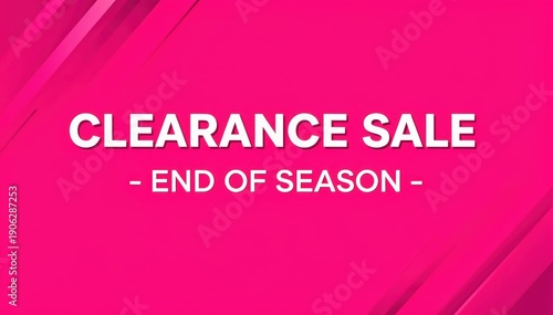 Clearance Sale Promotion: A vibrant and eye-catching design to promote an end-of-season clearance sale, inviting shoppers to seize limited-time opportunities.