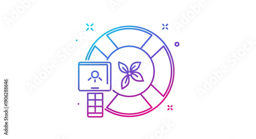 Digital interface for environmental control showcasing plant care and lighting settings with