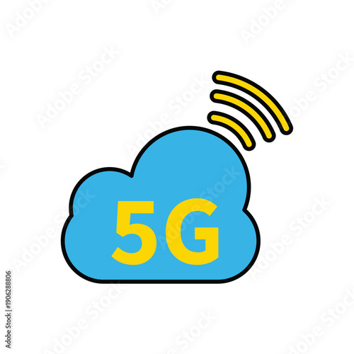 5g concept line icon. Simple element illustration. 5g concept outline symbol design.
