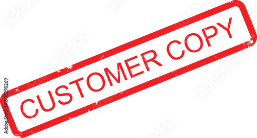 CUSTOMER COPY RUBBER STAMP