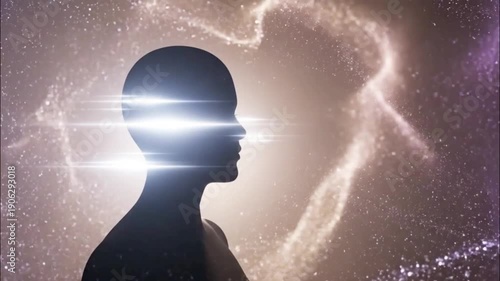 Wallpaper Mural Human Mind Energy Light Concept Torontodigital.ca