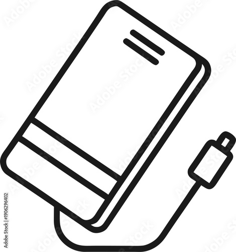 power bank icon outline icon