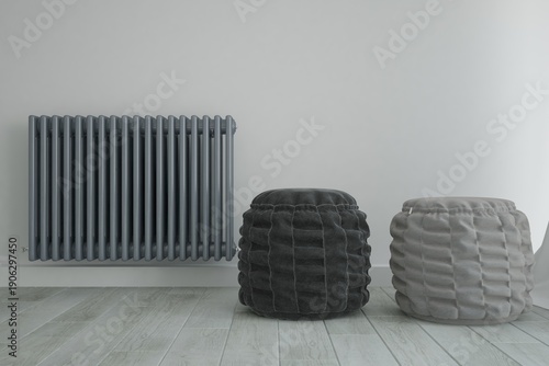 Modern interior design. 3D illustration