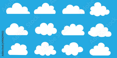 Cloud computing icon. Line, glyph and filled outline colorful version, abstract cloud outline and filled vector sign. Symbol, logo illustration. Different style icons set. Vector .