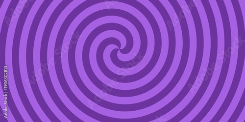 A vibrant purple spiral pattern dominates this abstract swirling visual design