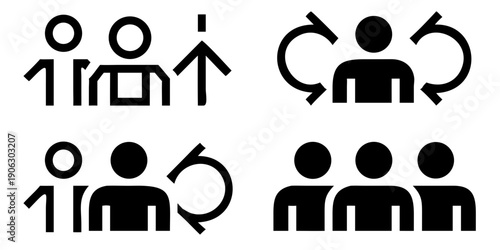 A black screen with a depiction of a white stylized lion s head