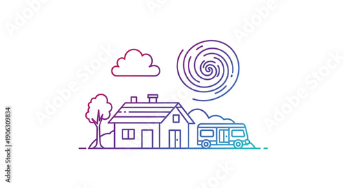 Natural Disaster Preparedness with Home and RV Evacuation Plan for Severe Weather Safety