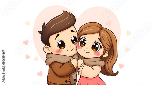 Cute Couple Relationship Illustrations for Valentine's Day