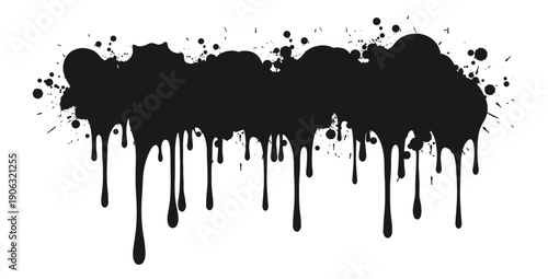 Paint splatter ink drip splash