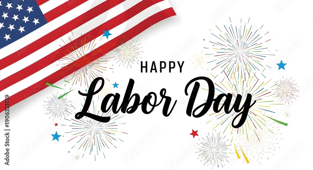 Obraz premium Happy labor day celebration honoring workers on may day