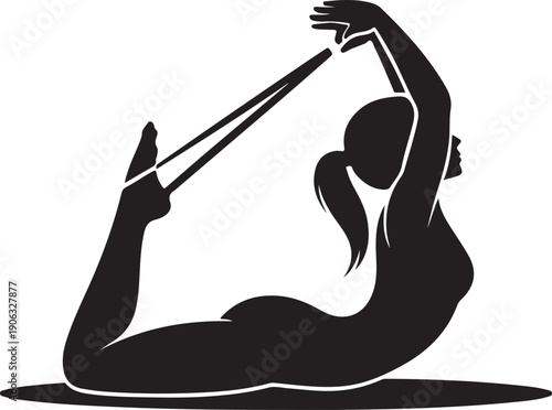 Yoga Stretch Silhouette