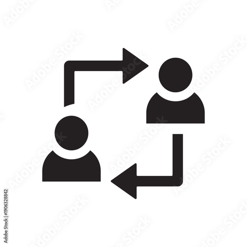 Follow Up Icon Flat Vector. Clean and minimal graphic design.