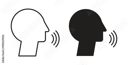 Voice icon element for design projects