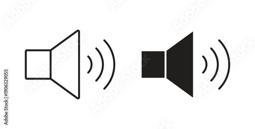 Volume icon element for design projects