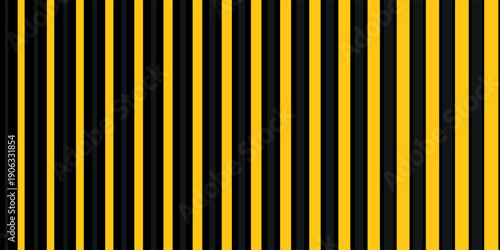 Horizontal and crossed caution tapes with black and yellow chevron print. Warn borders in construction work zone or criminal scene. Hazard, risk, emergency or stop signs.