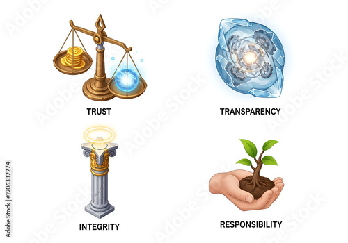 Core Values Trust Transparency Integrity and Responsibility.