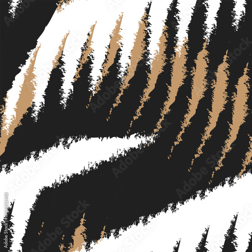 Brown Abstract Brush pattern design