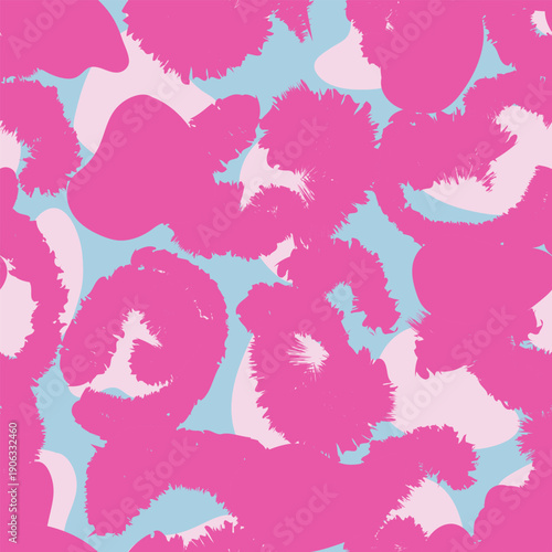 Pink animal Leopard Seamless Pattern Background